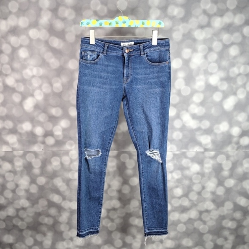 DL1961 Cracked Margaux InstaSculpt Jeans